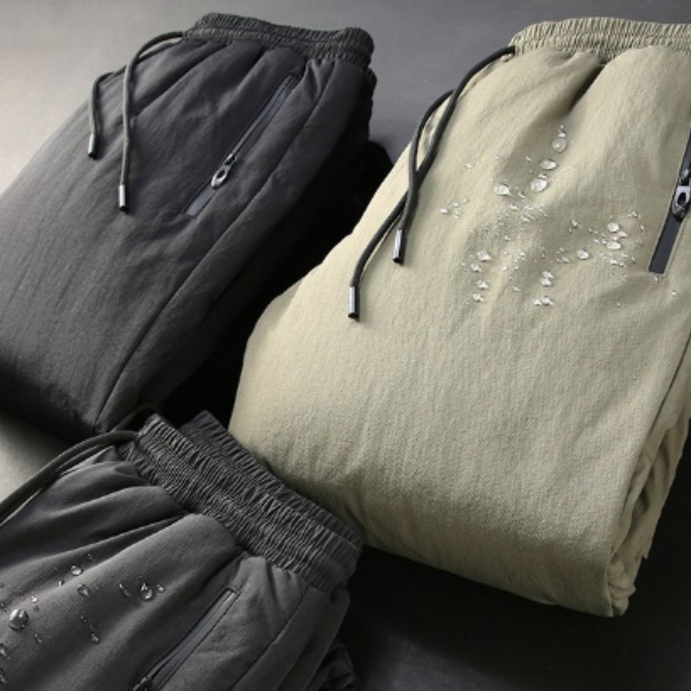Men's winter down thickened outdoor sports pants